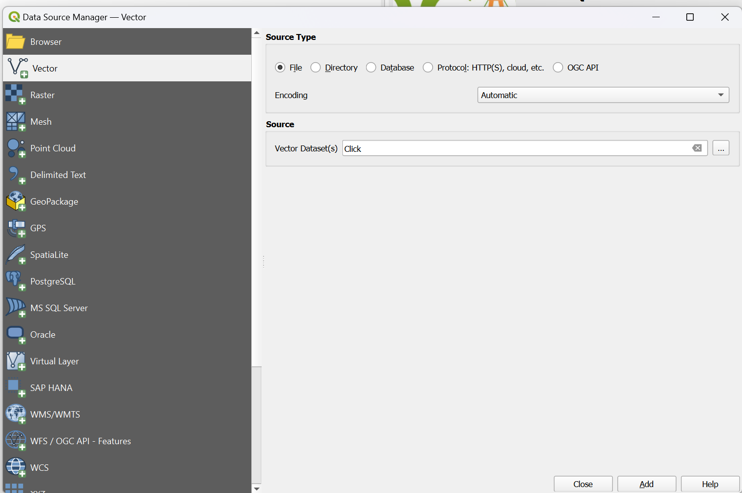 QGIS - Loading in Geospatial files in QGIS QGIS - Loading in Geospatial files in QGIS