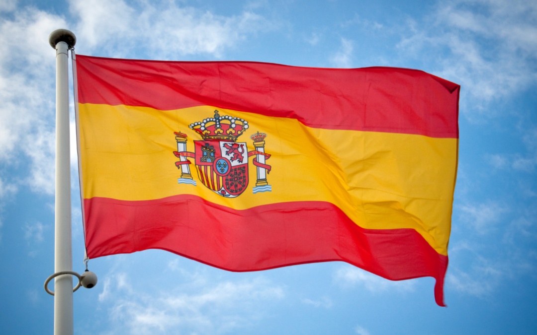Spanish flag flying